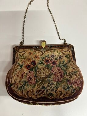 1930’s needlepoint evening bag